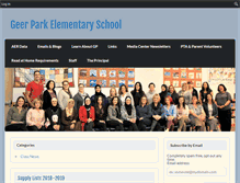 Tablet Screenshot of geerpark.dearbornschools.org