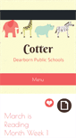 Mobile Screenshot of cotter.dearbornschools.org