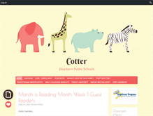 Tablet Screenshot of cotter.dearbornschools.org