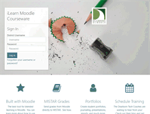 Tablet Screenshot of moodle.dearbornschools.org