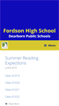 Mobile Screenshot of fhs.dearbornschools.org