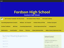 Tablet Screenshot of fhs.dearbornschools.org